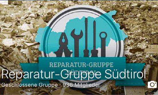 Die Reparatur-Gruppe S&#00252;dtirol ist eine Plattform f&#00252;r Hilfe bei Reparaturen. 